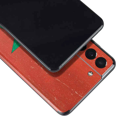 Morocco Flag Distressed Galaxy S21 Plus 5G Skin